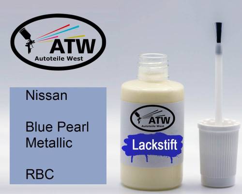 Nissan, Blue Pearl Metallic, RBC: 20ml Lackstift, von ATW Autoteile West.